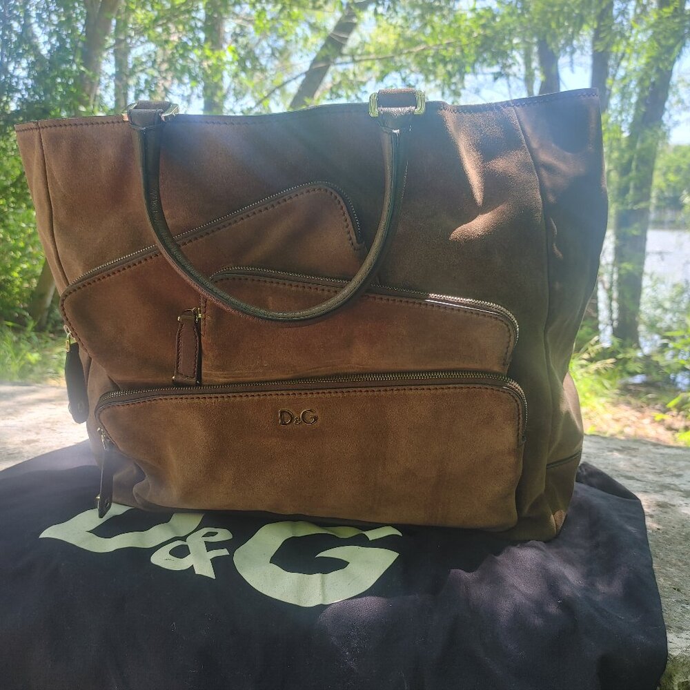 Dolce and Gabbana Ultra Suede Tote (Large)